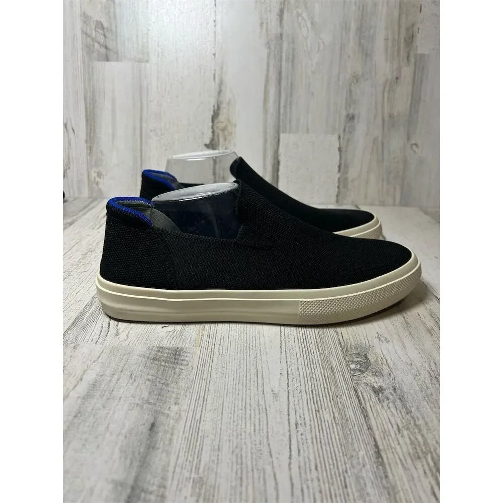 Rothys The Sneaker Black Slip On Shoes Womens 10.5 Mens 9 Washable Sustainable